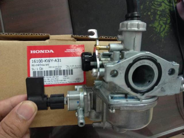 Bình xăng chế hòa khí xe Wave alpha 2006-2016 zin