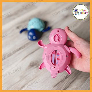 Nhiệt kế đo nước kèm đồ chơi nhà tắm hình rùa bơi