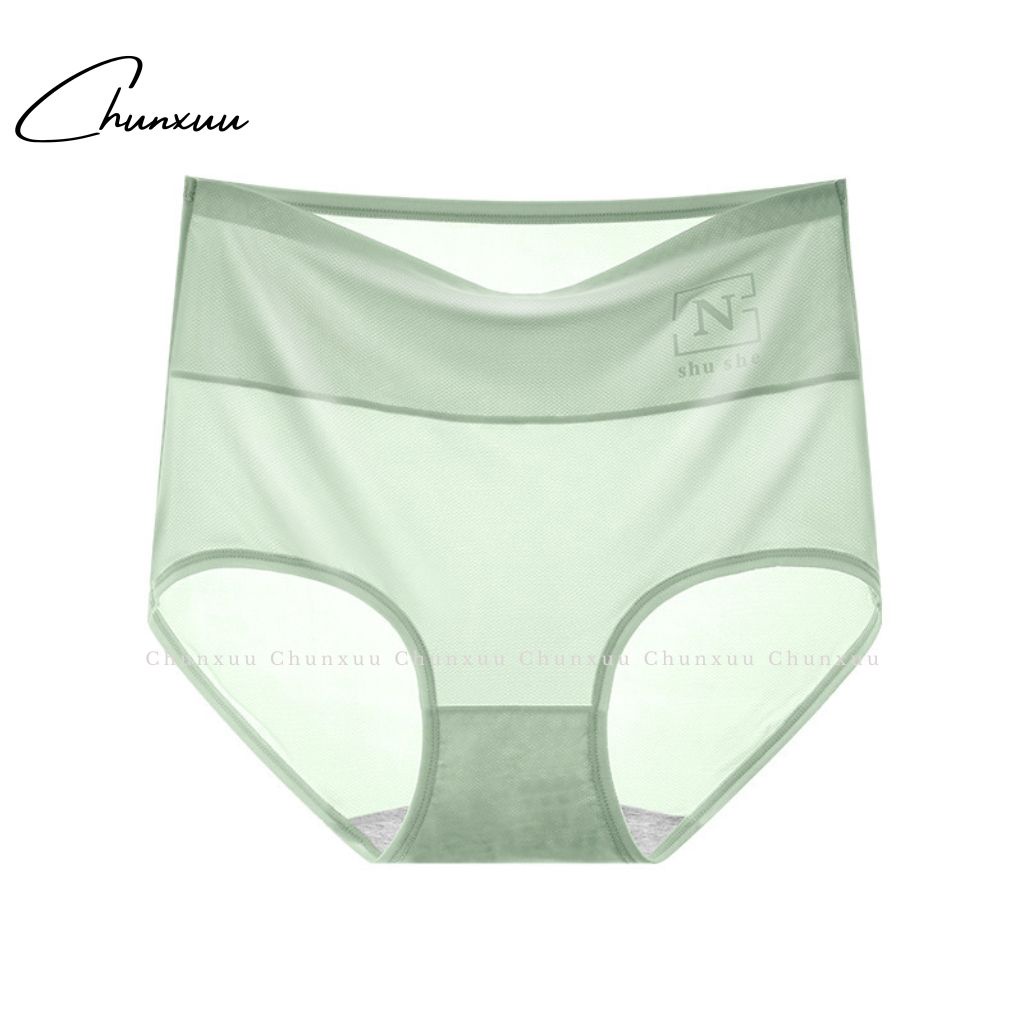 Quần lót nữ Cotton lạnh cao cấp cạp cao siêu mỏng mát co dãn thoáng khí - Chunxuu QC111