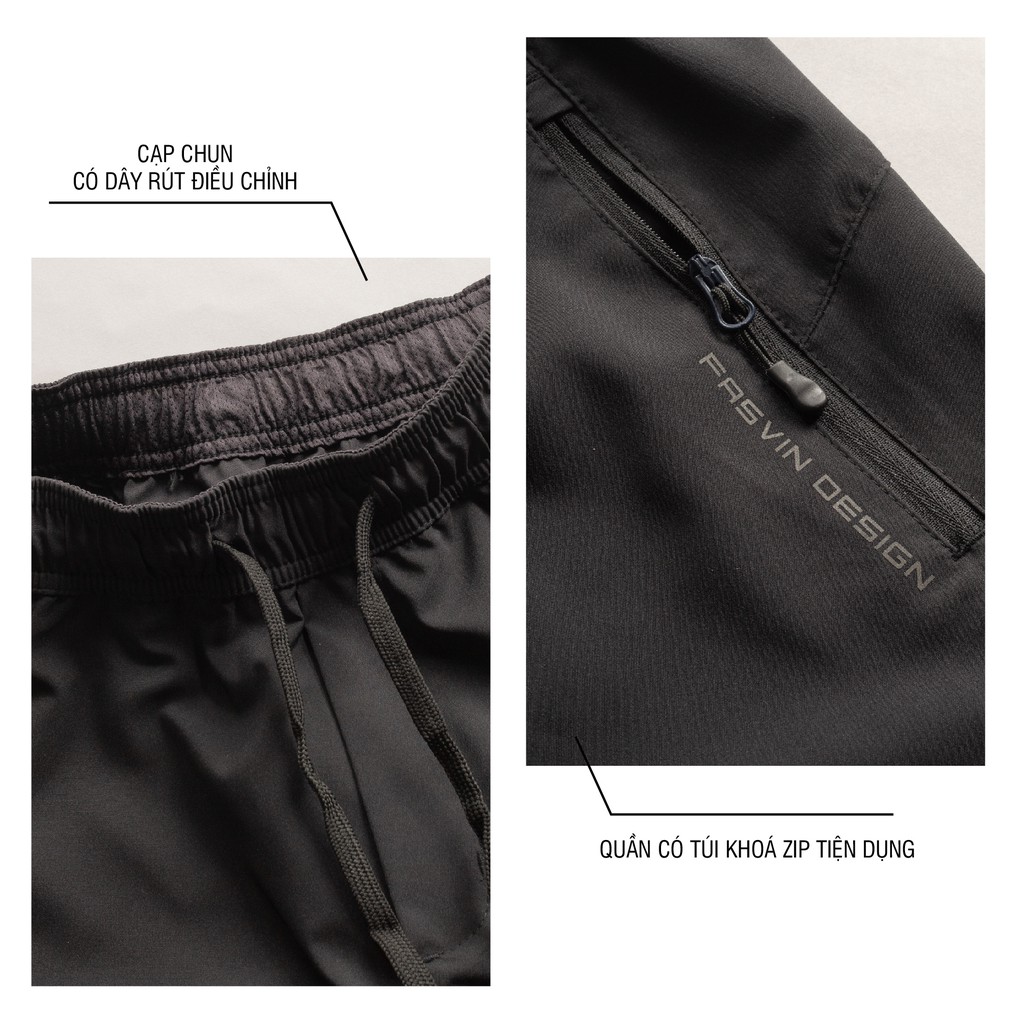 Quần thể thao nam Fasvin DC20424.HN gấu bo vải gió chun 01 lớp thể thao cao cấp. | BigBuy360 - bigbuy360.vn