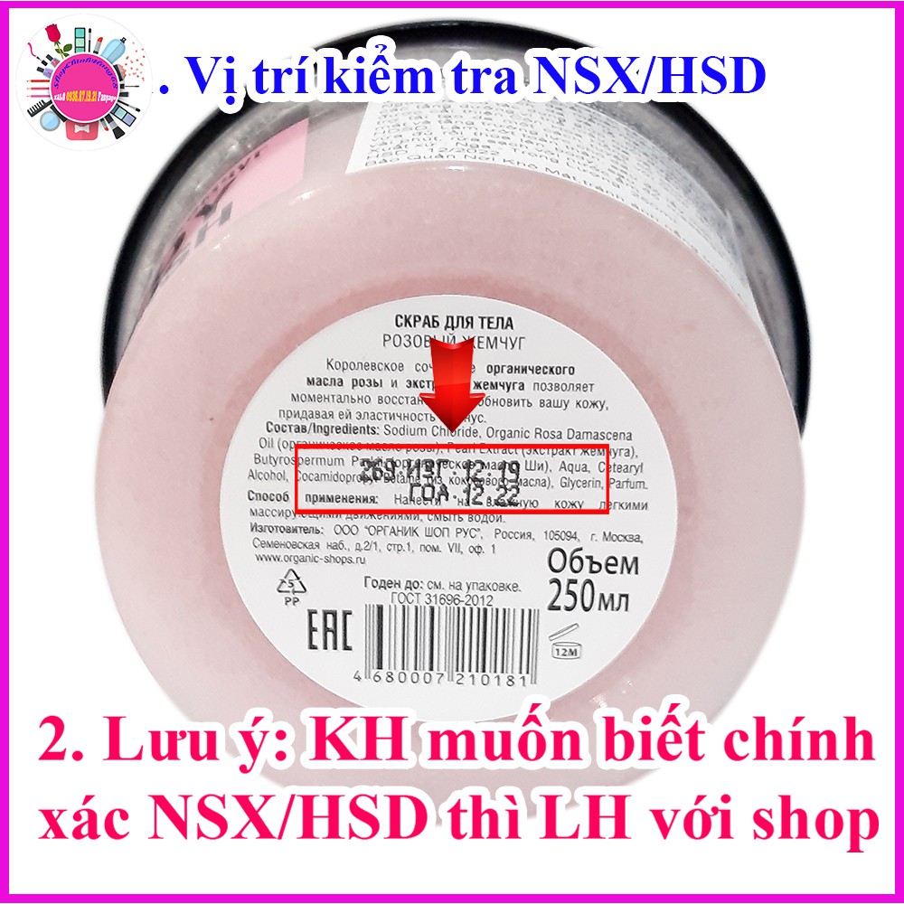 TẨY DA CHẾT TOÀN THÂN ORGANIC SHOP BODY SCRUB | BigBuy360 - bigbuy360.vn