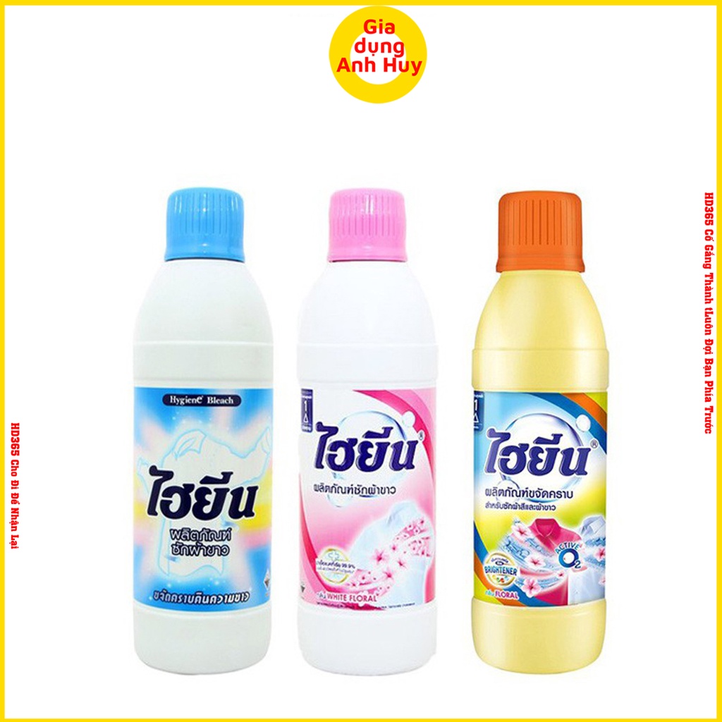 Tẩy Quần áo Màu và áo trắng hàng của thái lan dung tích 250ml