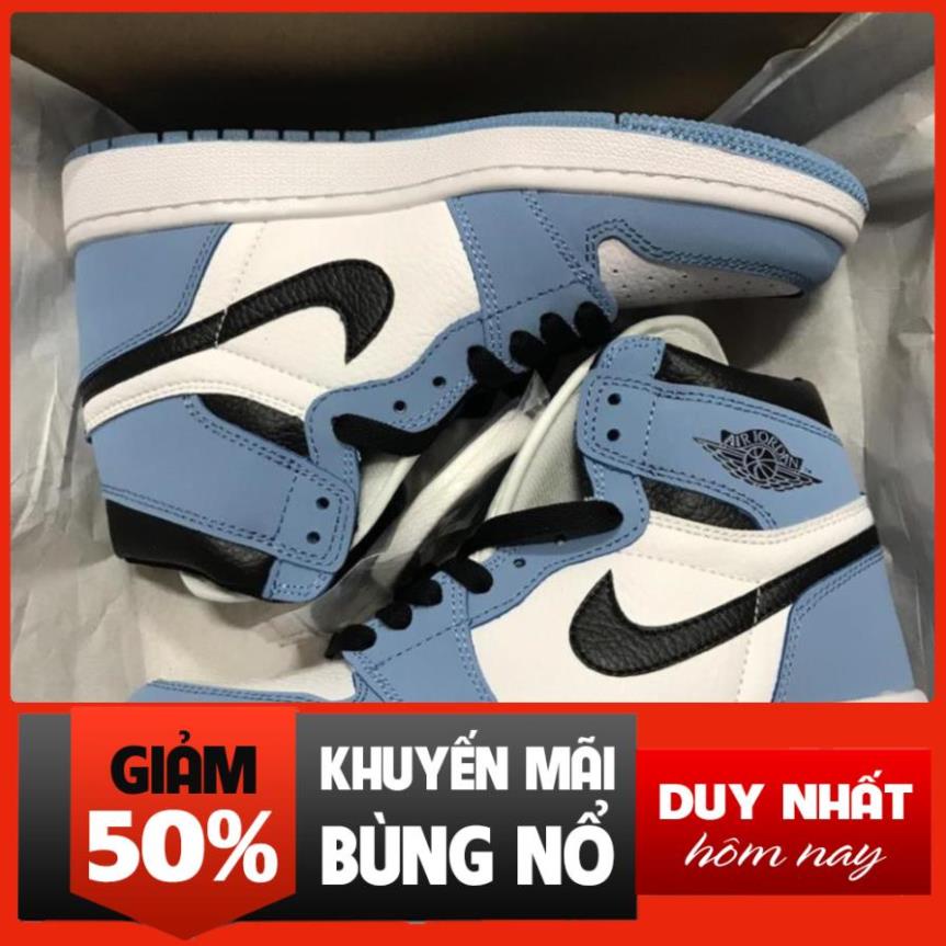Giày 𝐉𝐨𝐫𝐝𝐚𝐧 1 cổ cao , Giày thể thao jodan , Giày sneaker JD1 high xám , đen trắng , xanh dương , xám xanh Xịn
