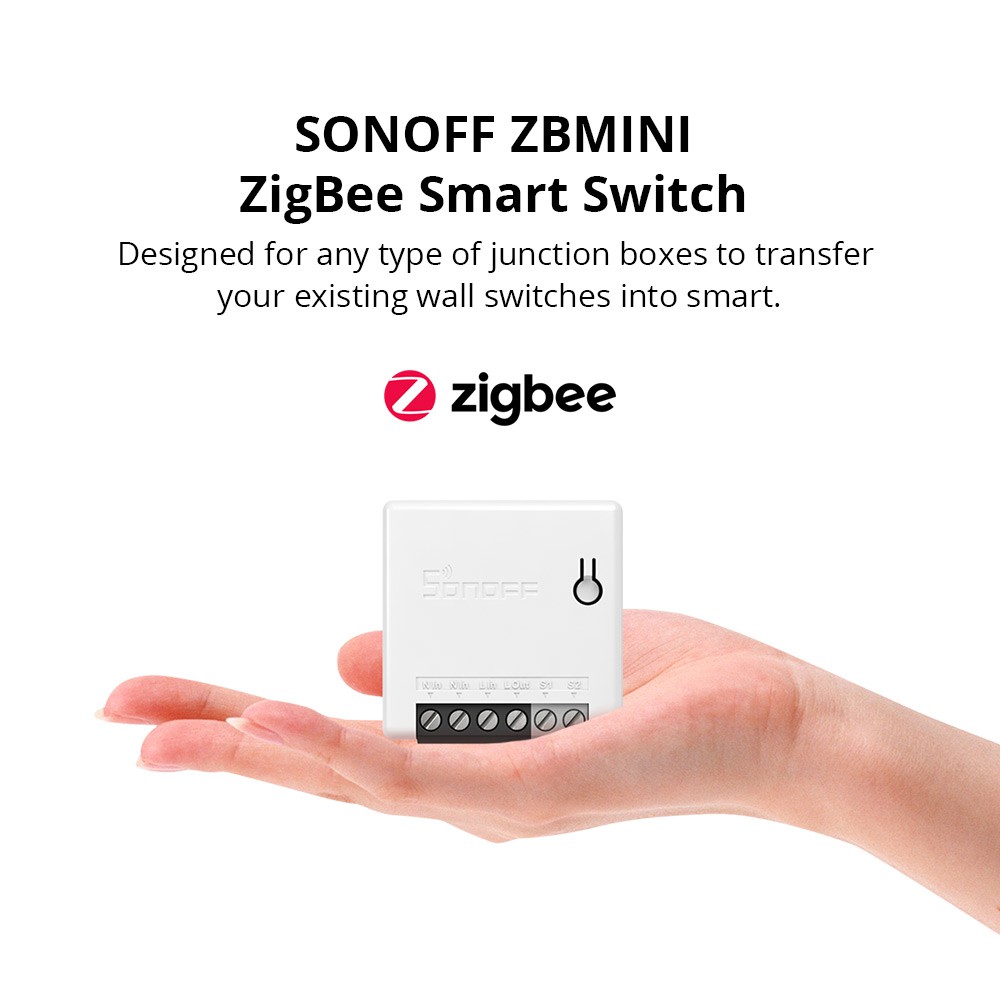 Công Tắc Điều Khiển Thông Minh Sonoff Zigbee 3.0 Sonoff ZB MINI Tương Thích Với Google