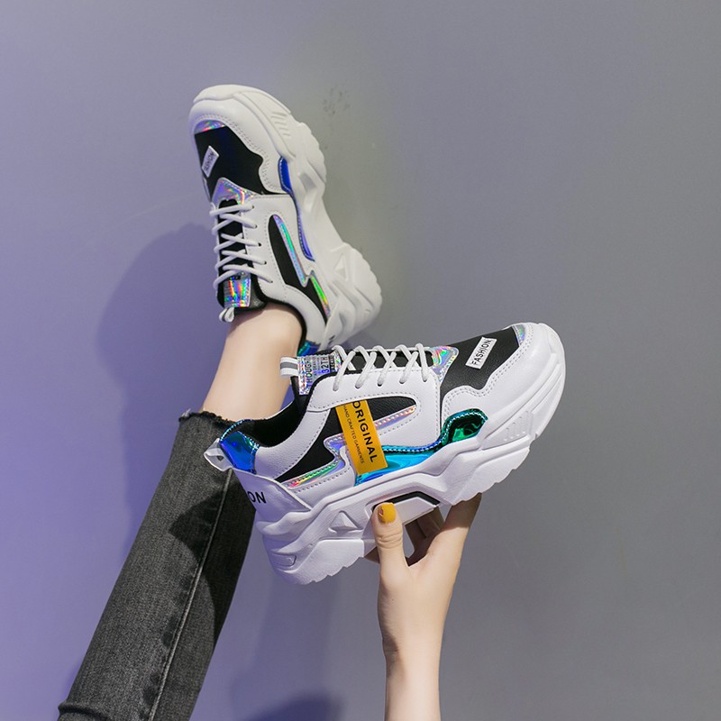 Giày Nữ Thể Thao Sneaker Cao Cấp Đẹp Phong Cách Hàn Quốc Dễ Phối Đi Học Đi Chơi