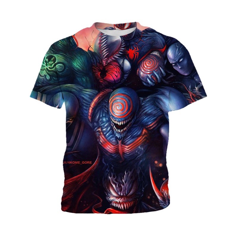 Áo thun ngắn tay in hình phim Venom 3d thời trang cho bé trai 3-13 tuổi