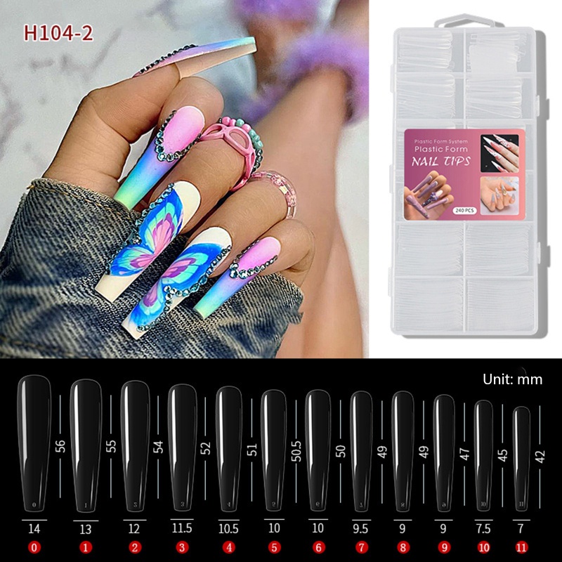 Set 240 Móng Tay Giả XXXL Chất Lượng Cao