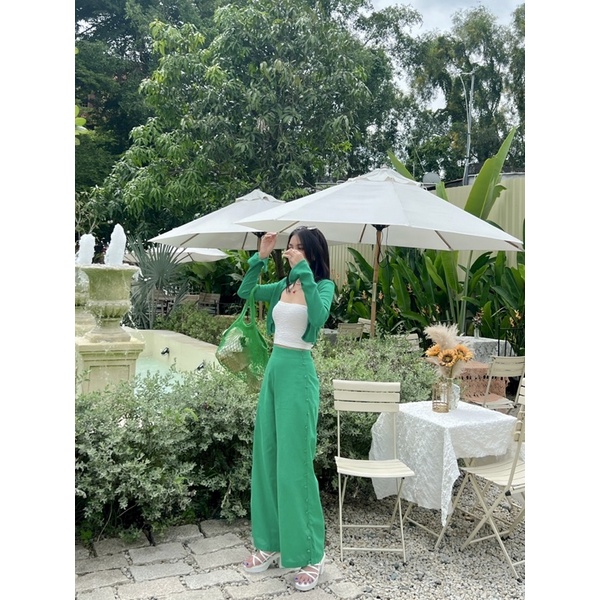 Beachclub -quần ống rộng linen