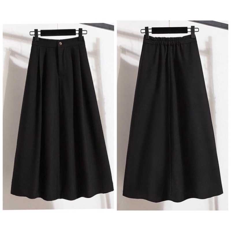 Chân váy dài bigsize 60-100kg phối lưng thun/chỉ có mẫu M có quần bảo hộ.  ĐO EO TRÊN RỐN Ạ!!!