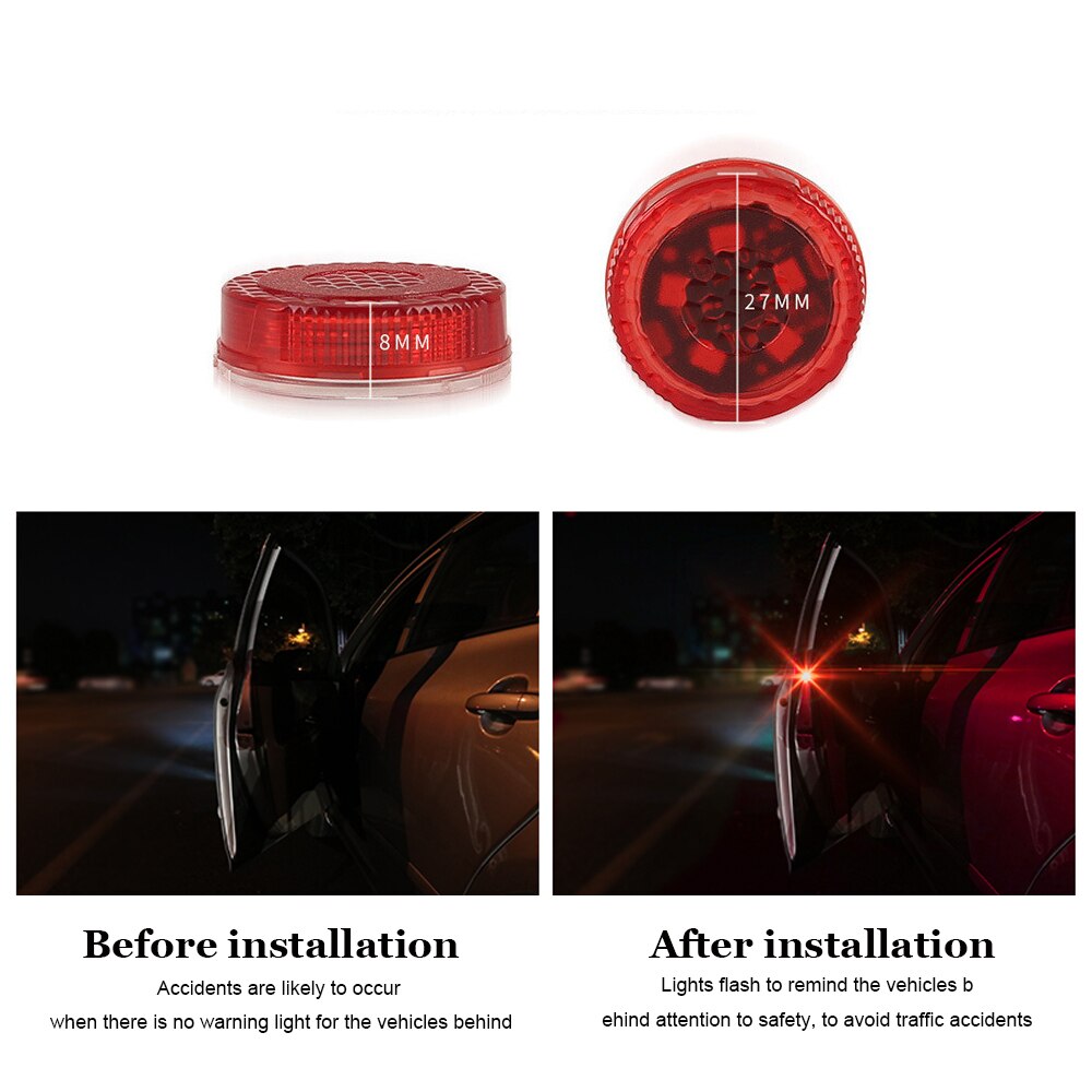 Set of 2 LED Door Open Warning Lights 5 Handy Waterproof Magnetic LED Balloons