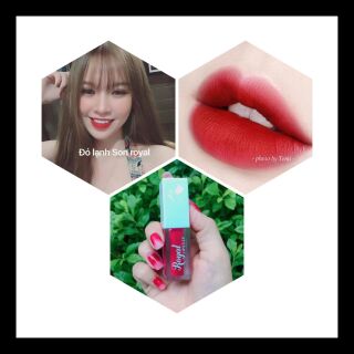 Son kem đỏ lạnh Cao Cấp Royal liptick k chì cho Bà bầu