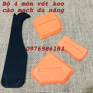 Bộ 4 món nạo vét cạo ron mạch gạch kính đa năng