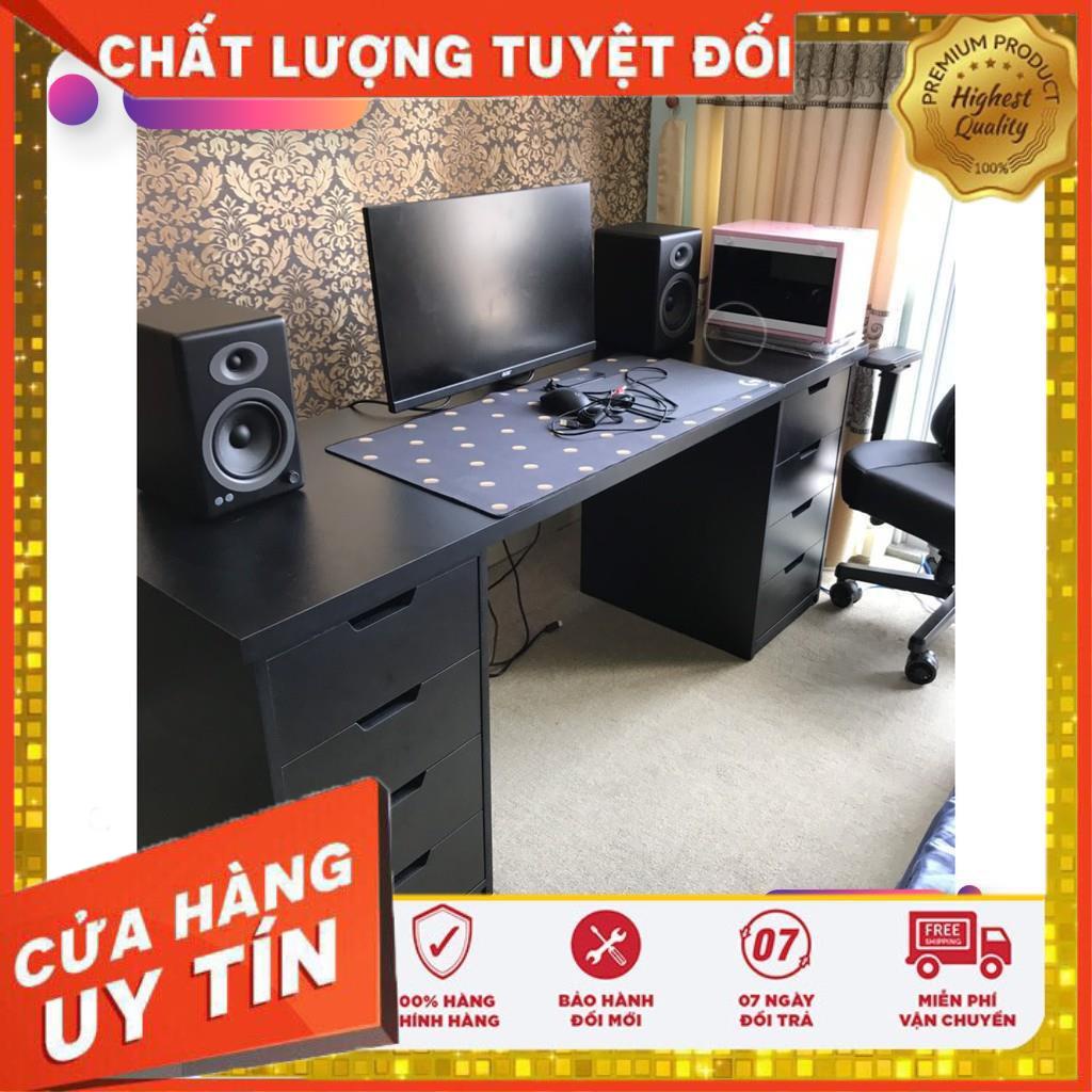 Bàn Ikea 2 hộc tủ, Bàn Làm Việc, Học Tập, Chơi Game, Bàn Máy Tính, Ngăn kéo, kích thước dài, bền, đẹp, bảo hành 12 tháng
