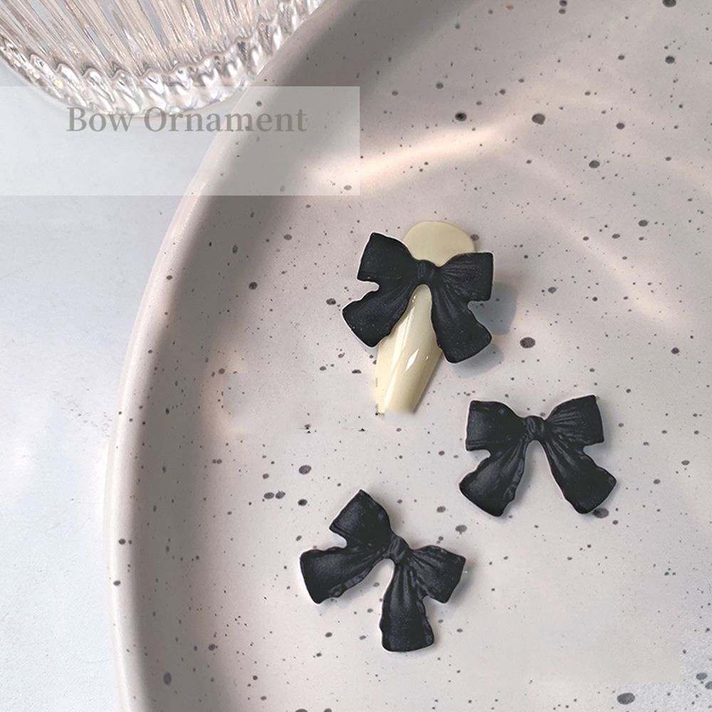 [Hàng mới về] Phụ kiện trang trí móng tay nghệ thuật hình nơ nhiều màu sắc tùy chọn