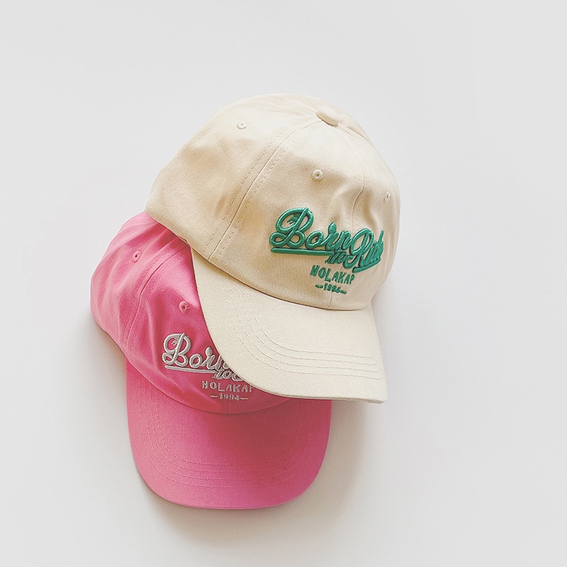 Mũ Lưỡi Trai Chống Nắng Thêu Chữ Màu Sắc Kẹo Ngọt Thời Trang Mùa Hè Cho Bé