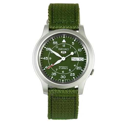 Đồng Hồ Quân Đội - Điện Tử Thể Thao Nam Seiko 5 SNZG09K1S Dây Dù Chống Nước Tuyệt Đối 30M Full Box-