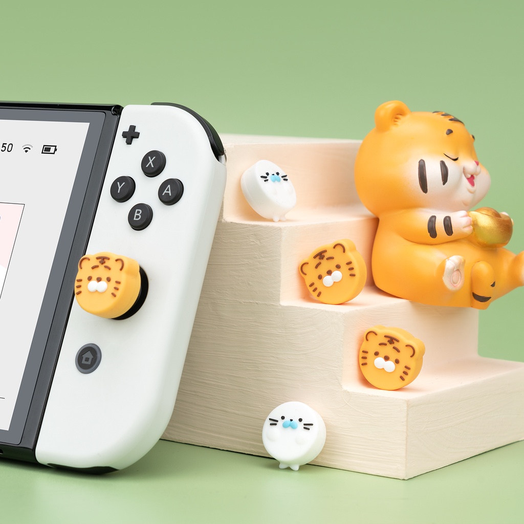 Nút Bấm Hình Hổ Dành Cho Tay Cầm Chơi Game Nintendo Switch &OLED & Lite