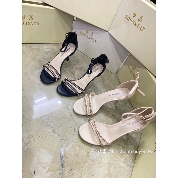 Sandan đá 7p bịt gót  cho nữ