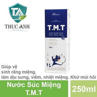 Nước súc miệng TMT Nước xúc miệng Làm trắng răng miệng Thơm miệng Hết hôi miệng Viêm nướu Viêm lợi Nước súc họng