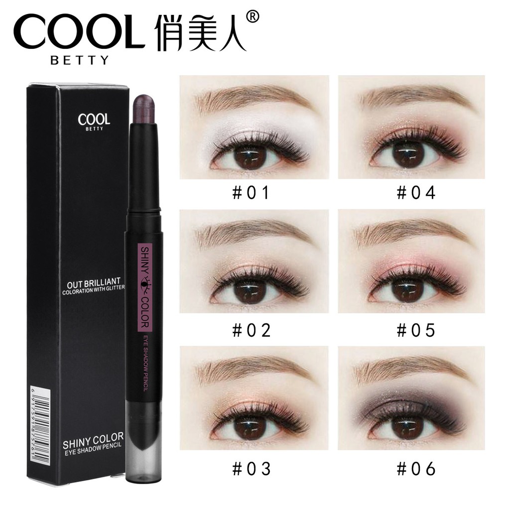 Phấn Mắt Dạng Thỏi 2 Màu Nhũ Kim Tuyến Chống Nước Lâu Trôi Hiệu LAMUSELAND 2.1g C59003