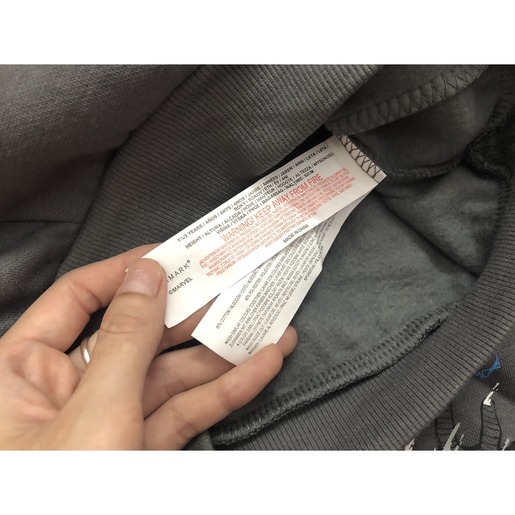 Bộ nỉ Primark xuất xịn