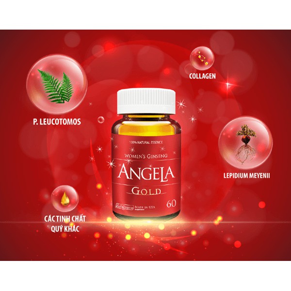 Sâm Angela Gold hộp 60 viên⚡chính hãng⚡nhập khẩu mỹ⚡