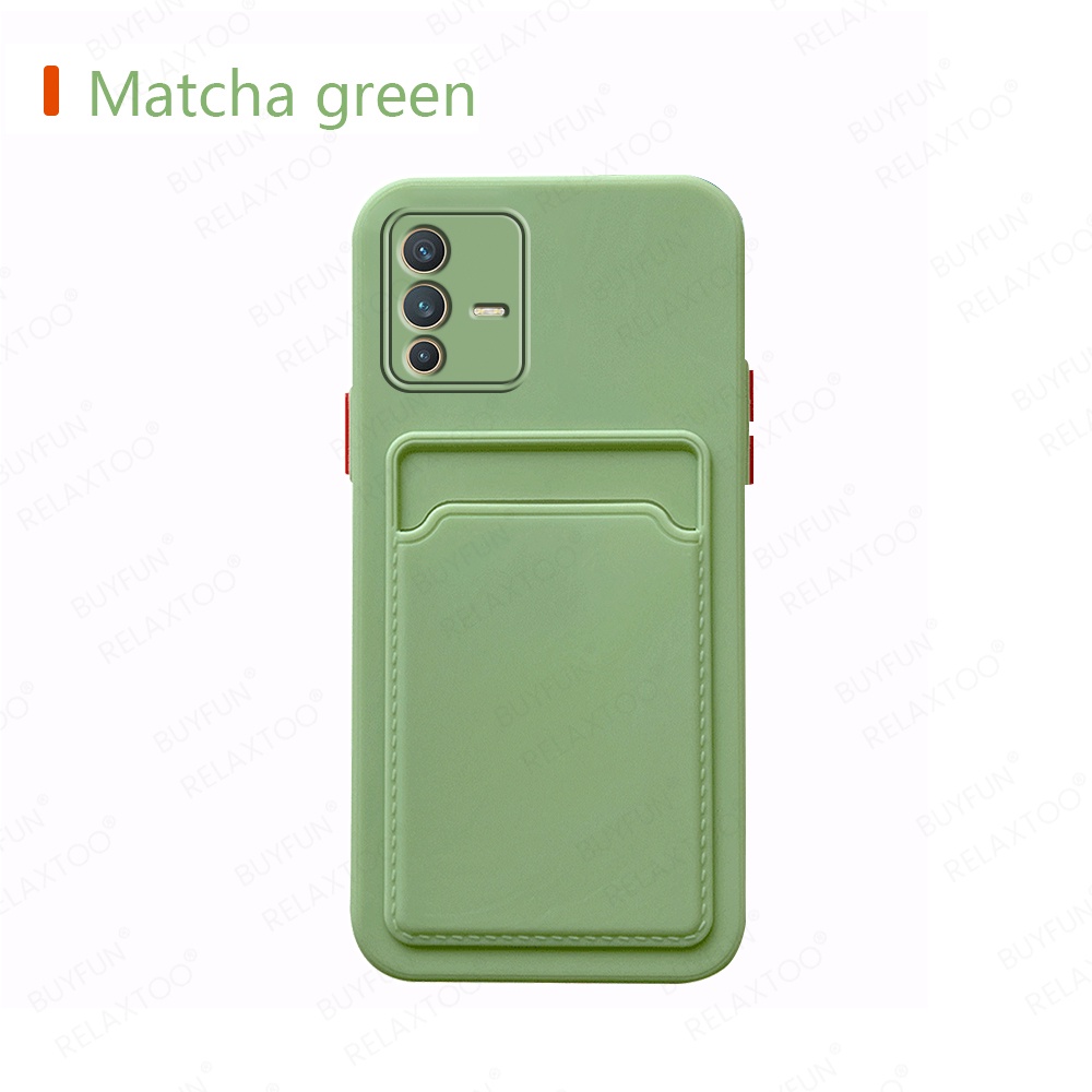 Card Bag Candy Color Phone Case For vivo V23 5G 6.44inch Soft TPU Shockproof Cover Coque For vivo vovi v 23 23v vavo v23 V2130