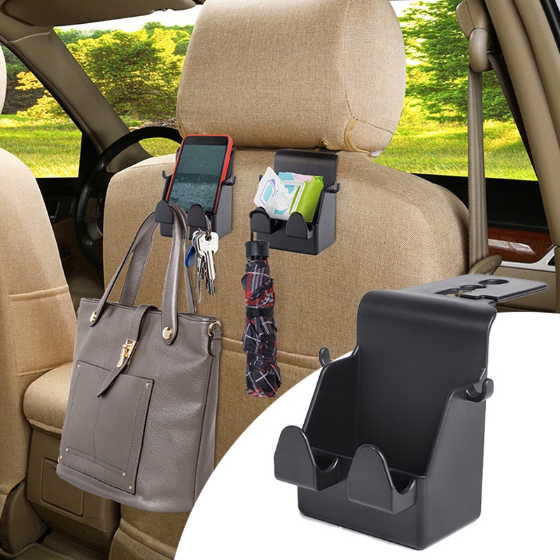 Móc Treo Chìa Khóa Gắn Lưng Ghế Xe Hơi Bằng ABS Đa Năng Tiện Dụng