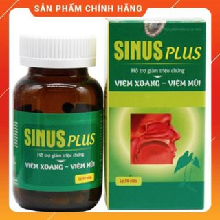 (Mới) Sinus Plus - Hỗ trợ làm thông mũi, thông xoang và hỗ trợ làm giảm các triệu chứng của viêm xoang, viêm mũi dị ứng
