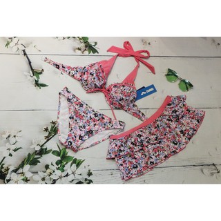 ARN14 Sét 3 đồ bơi Arena họa tiết hoa nhí hồng