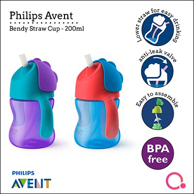 Bình tập uống có vòi Philips AVENT 200ml cho bé từ 9 tháng
