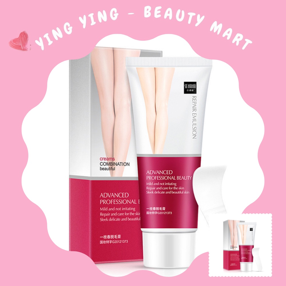 Kem tẩy lông Sernana 60g Yizhichun tẩy lông toàn thân, lông nách, lông tay, lông chân, làm sạch cơ thể, không đau