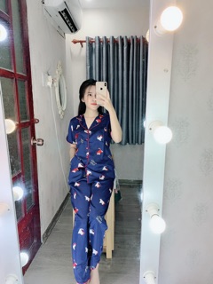 Đồ bộ lụa satin TNQD (size XL)