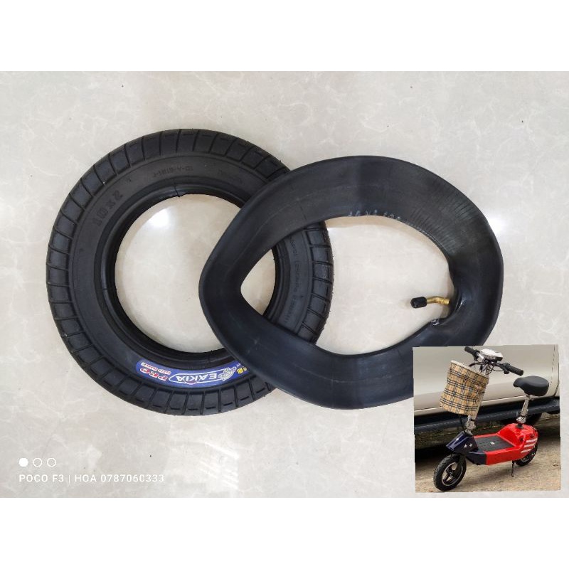 Vỏ và ruột xe điện scooter 10inch 10×2, săm lốp xe điện scooter 10inch 10×2