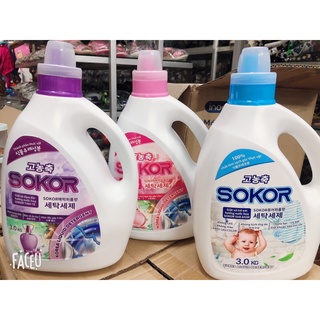 Nước giặt xả hàn quốc sokor 3.0kg