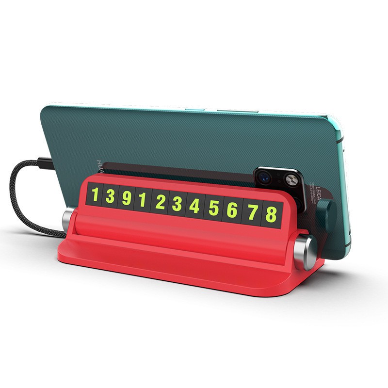 Bảng ghi số điện thoại cho ô tô, xe hơi phát quang kèm đế cài điện thoại tiện dụng (mẫu 6) | BigBuy360 - bigbuy360.vn