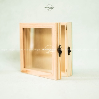 Khung hộp - hộp gỗ trang trí 15X15X4,5
