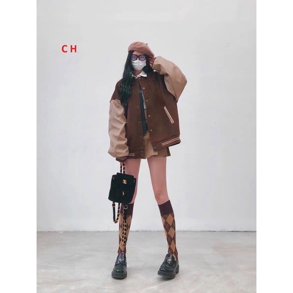 Áo Khoác Bomber Chất Nỉ Ngoại - Áo khoác ngoài thu đông nam nữ form thụng tay bồng unisex freesize giá rẻ Bigsize