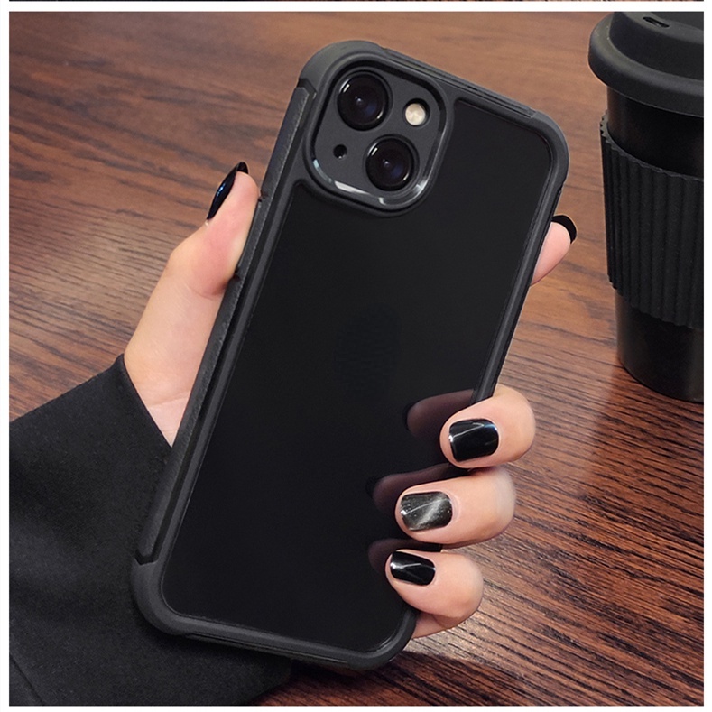 Ốp Điện Thoại Acrylic Trong Suốt Chống Sốc Cho iPhone 14 13 11 12 Pro Max 14 Plus i11 12pro 13pro