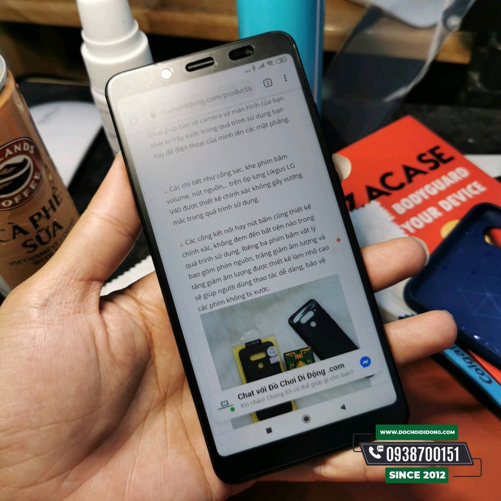 Miếng dán màn hình PPF nhám chống nhìn trộm Xiaomi Redmi Note 5 Pro ZACASE