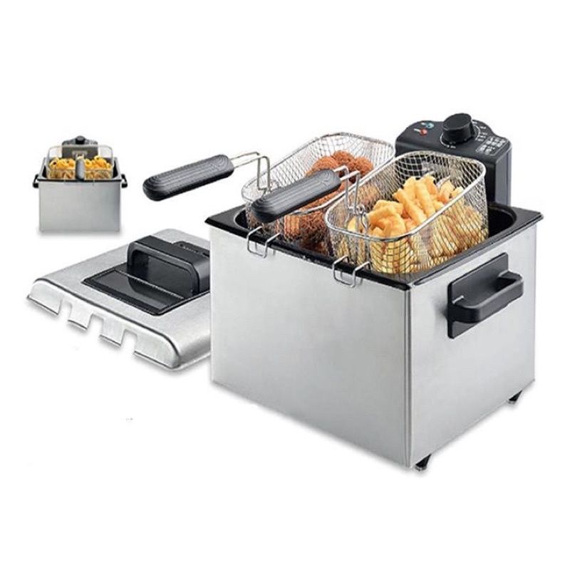 Bếp chiên nhúng điện 5 lít SOKANY  3 rổ chiên