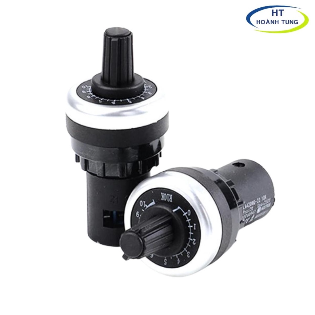 Biến trở LA42DWQ đường kính 22mm, chiết áp 2K, 5K, 10K, 50K, 500K dùng điều chỉnh tốc độ động cơ