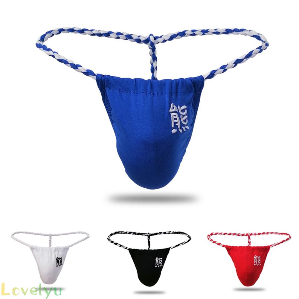 Men Underwear Comfortable Fashion G-string M-2XL Mesh Micro Paper Pouch Sheer