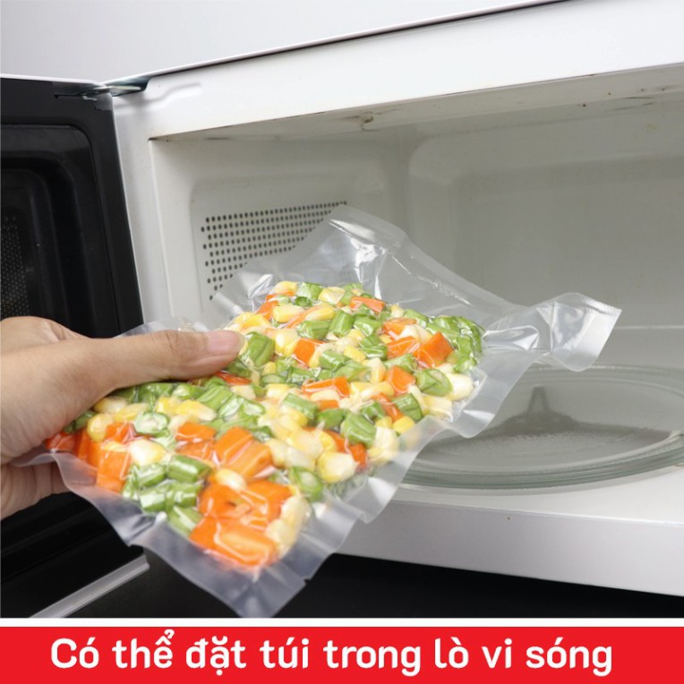 Túi Hút Chân Không Mặt Trơn B1D 26cmx38cm. Đóng Gói, Bảo Quản Mọi Loại Thực Phẩm. Gia Tăng Giá Trị SP. Hàng SGE Thailand