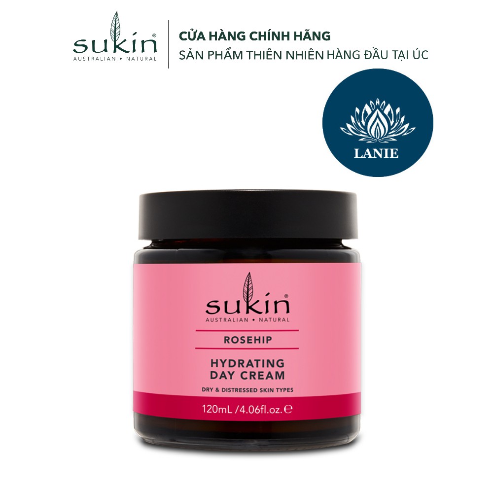 Sukin Kem Dưỡng Ngày Nụ Tầm Xuân Rosehip Hydrating Day Cream 120ml