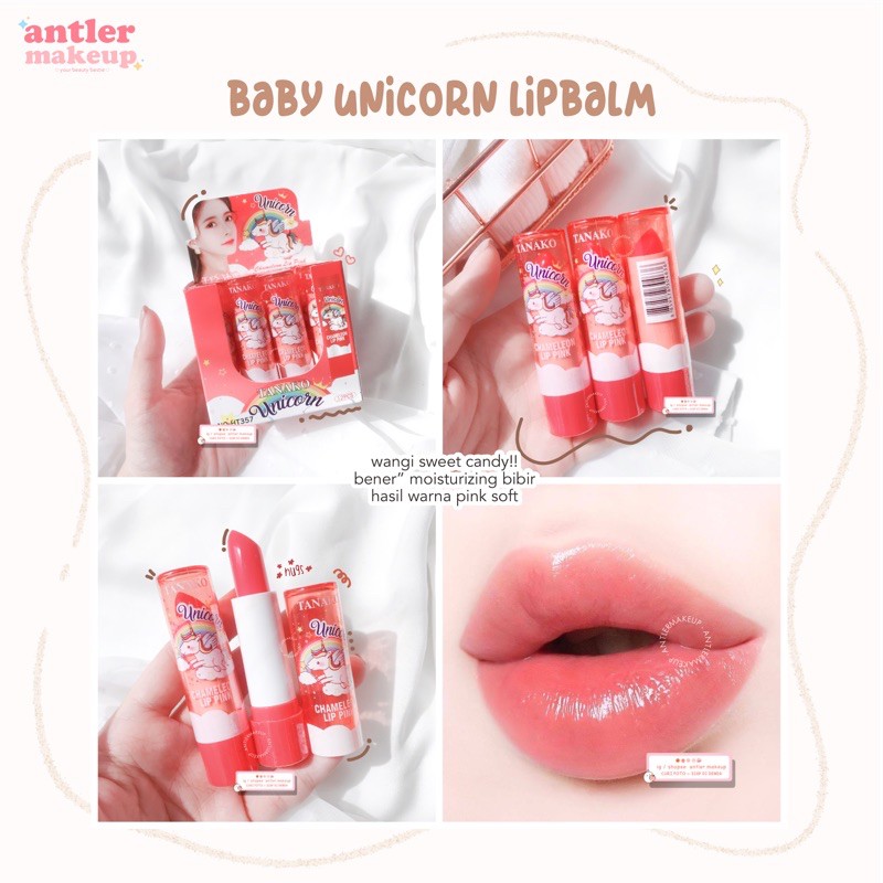 (hàng Mới Về) Son Dưỡng Môi Màu Hồng Hình Kỳ Lân Xinh Xắn | BigBuy360 - bigbuy360.vn