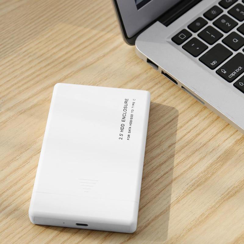 2.5 Inch USB3.1 HDD Case Type-C SATA3.0 External Box Enclosure for Windows MACBook