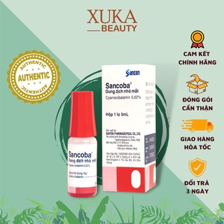 Nhỏ mắt Sacoban chăm sóc mắt, nước nhỏ mắt Nhật Bản giúp dưỡng mắt chống mỏi Xuka.beaty