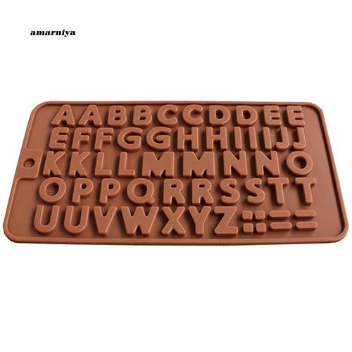 Khuôn silicon làm bánh đa năng tiện dụng hình chữ cái sáng tạo