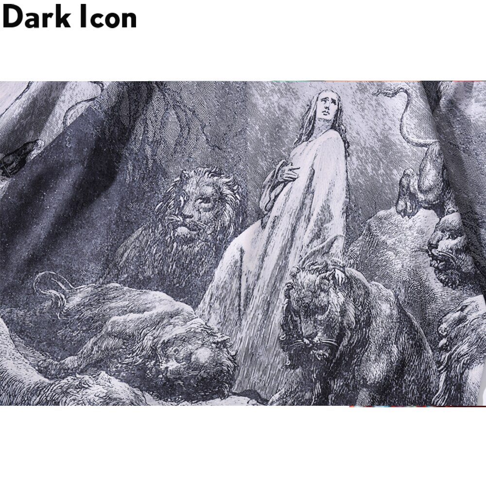 Áo Sơ Mi Nam Tay Ngắn Họa Tiết Vintage Thời Trang